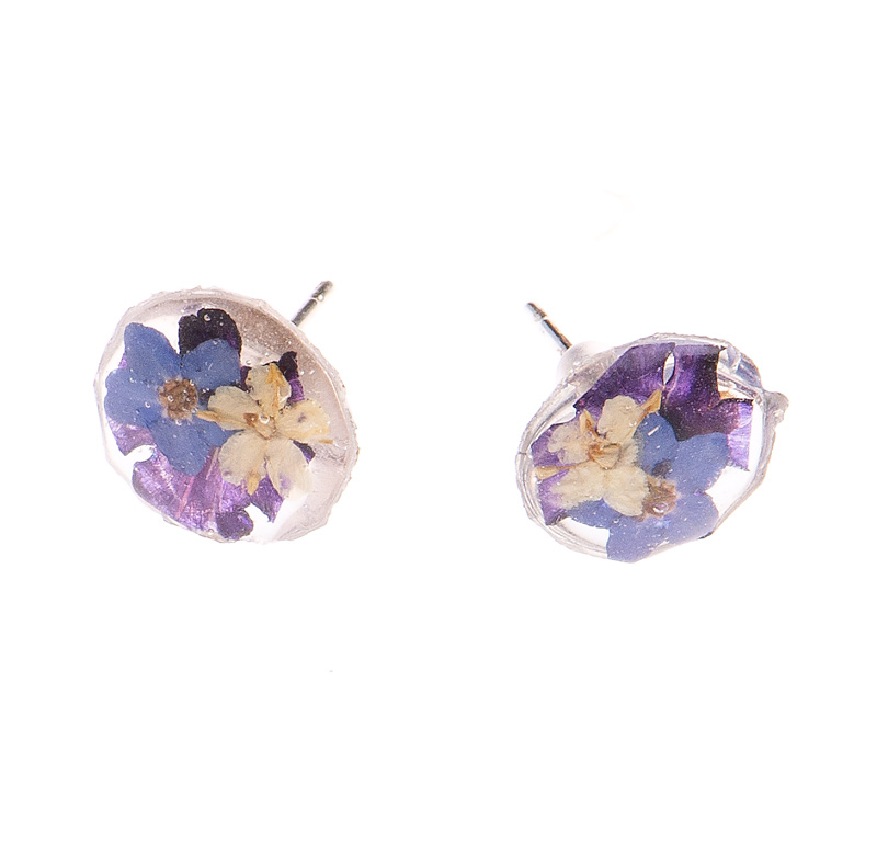 Brillini Blüten-Ohrstecker – Unikat AKBF-10002